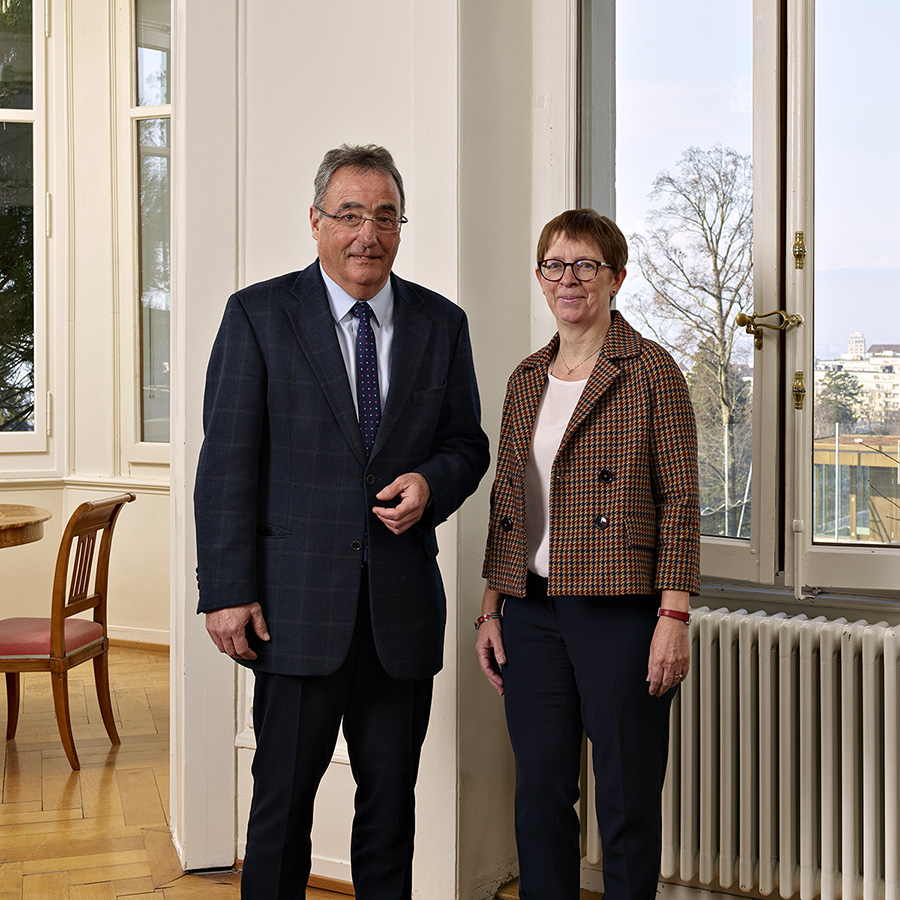 Philippe Pasche, Director and Geraldine Boland, Deputy Director Brillantmont Philippe Pasche, Director and Geraldine Boland, Deputy Director Brillantmont