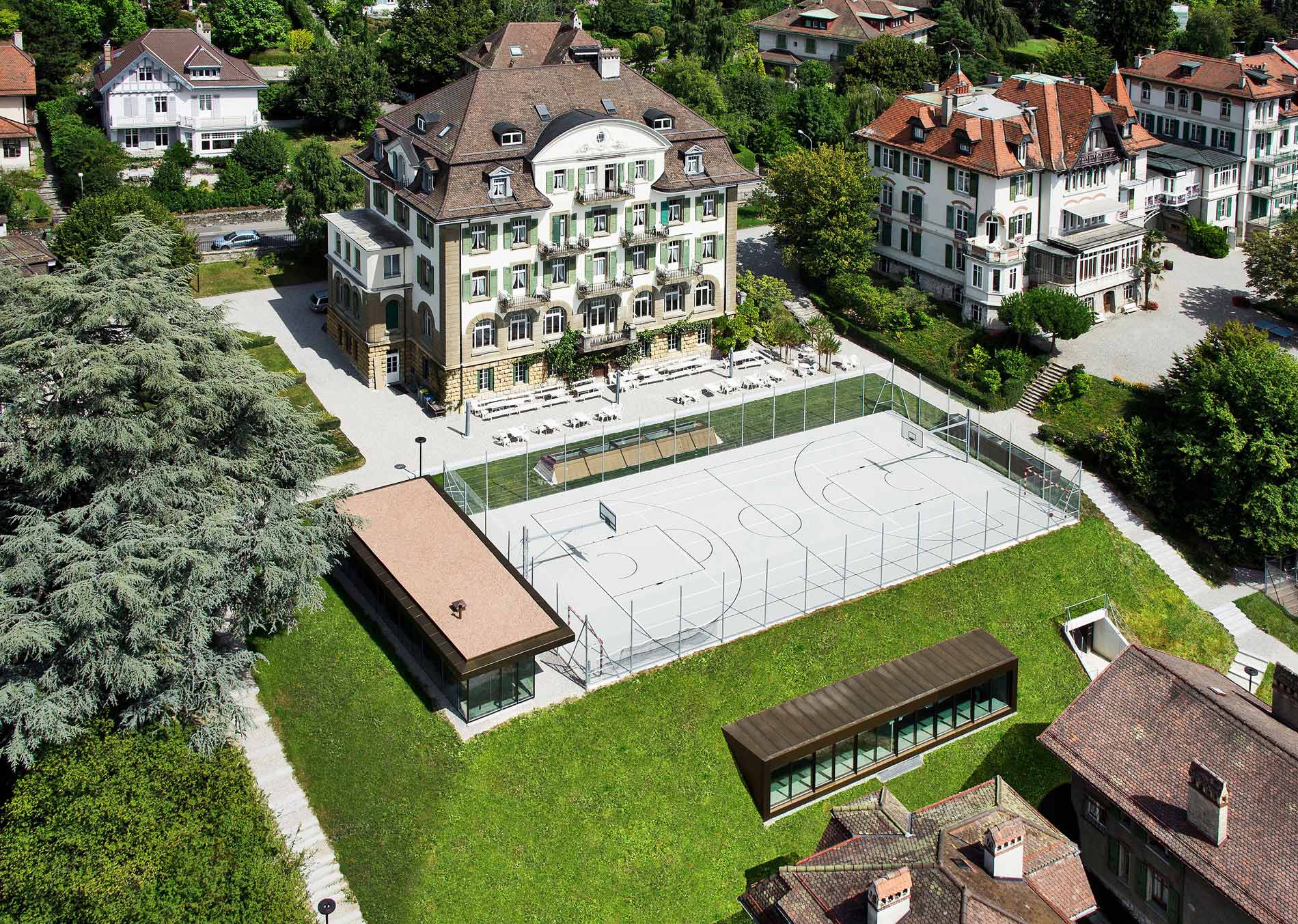 Brillantmont International School Campus Areal View Brillantmont International School Campus Areal View